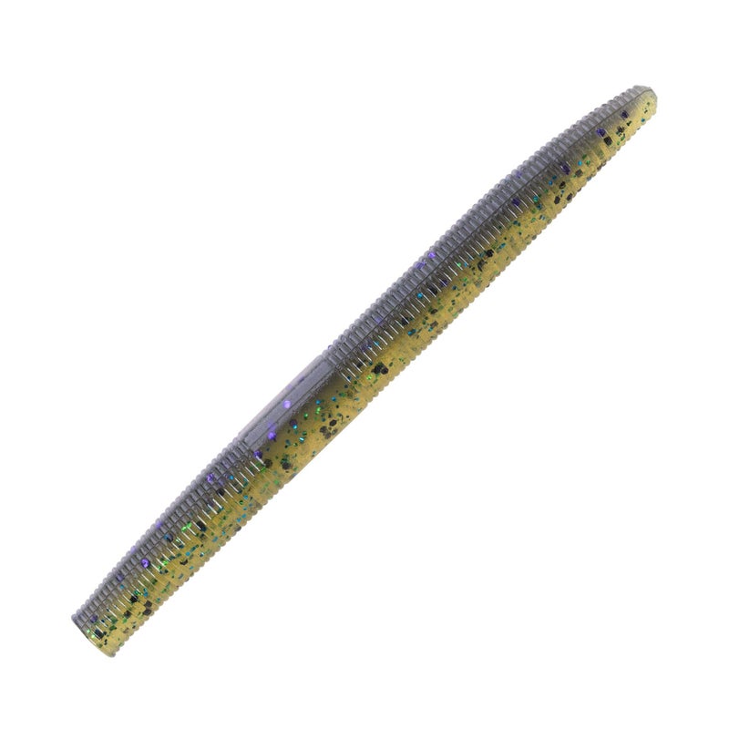 Yum Lures طُعم صيد السمك من البلاستيك الناعم متعدد الأغراض من Yum Lures Dinger - تصميم رائع من تكساس، نمط أحمق، كارولينا Rigged، Pitched، إلخ، Elders Magic، 4 بوصة - Image 1